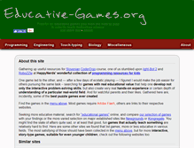 Tablet Screenshot of educative-games.org